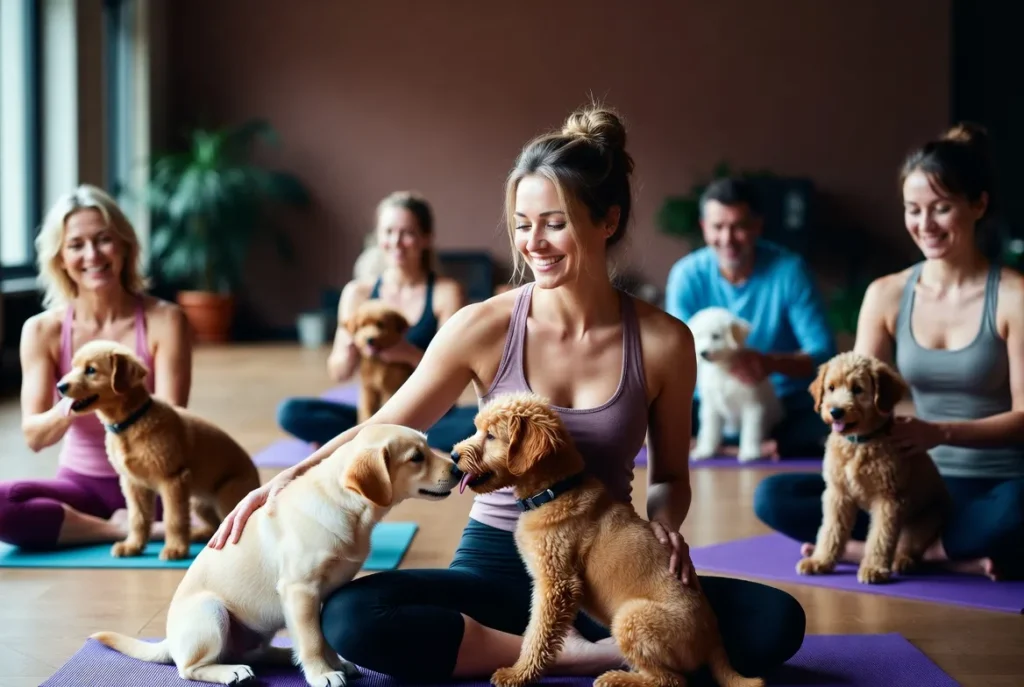 puppy yoga near me