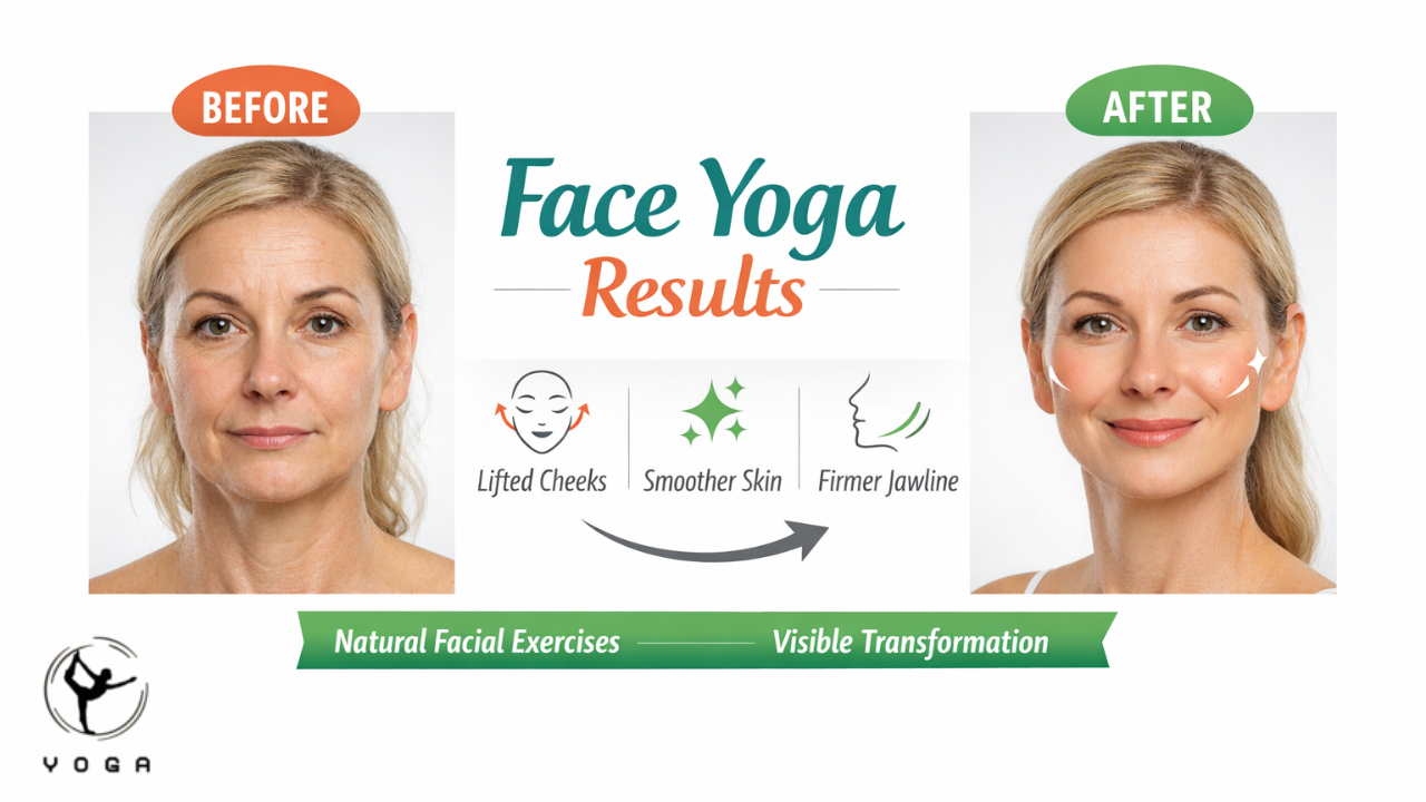 Face Yoga Before and After