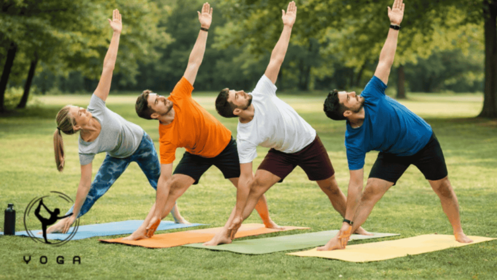 4 People Yoga Pose